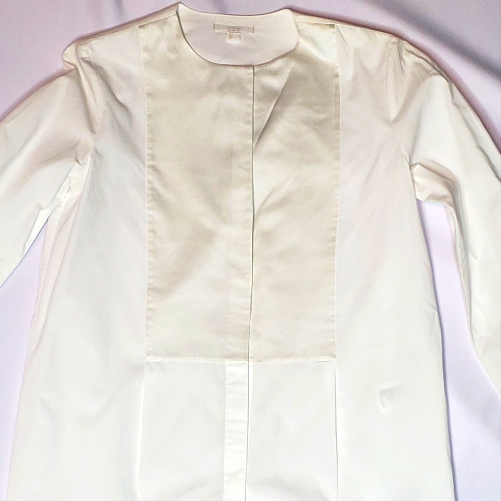 COS White button up shirt